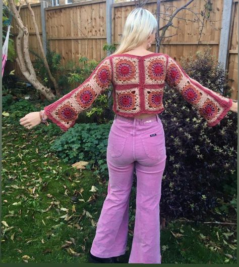 Crochet Best, Crochet Jumper, Crochet Shrug, Crochet Inspo, Crochet Fashion Patterns, Fun Crochet Projects, Crochet Clothes Patterns, Whimsical Fashion, Sweater Crochet Pattern