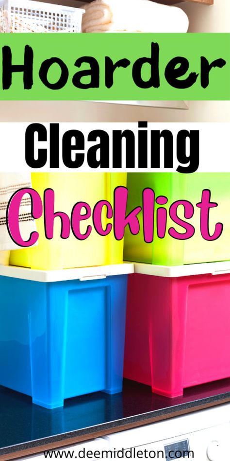 Cleaning A Hoarders House Tips, Hoarder Cleaning Tips, Hoarder Help, Easy House Cleaning Schedule, Organize Hacks, Hoarding Help, Easy House Cleaning, Seasonal Cleaning, House Checklist