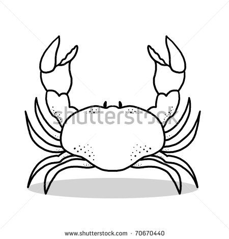 Crab Illustration; outline drawing of a crab Crab Outline, Outline Cartoon, Cartoon Crab, Crab Cartoon, Crab Illustration, Illustration Outline, Crab Tattoo, Crab Art, Head Drawing