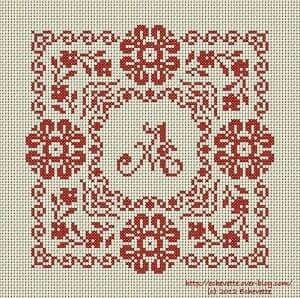 Monogram Cross Stitch, Cross Stitch Freebies, Cross Stitch Letters, Nature Cross Stitch, Cross Stitch Pictures, Learn Embroidery, Cross Stitch Borders, Cross Stitch Alphabet, Cross Stitch Samplers