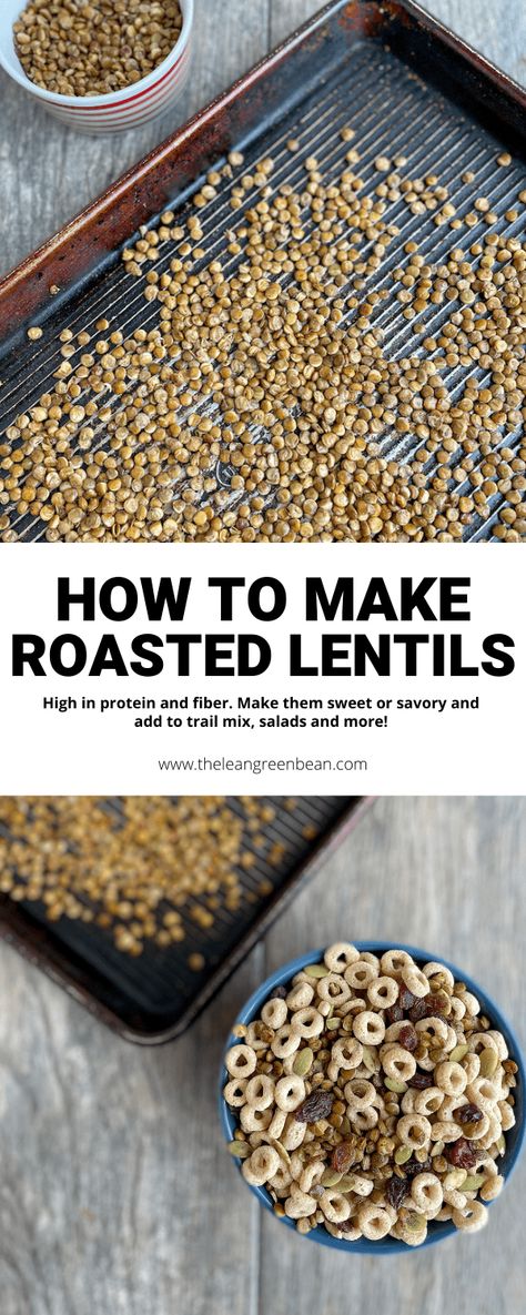 Lentil Chips Baked, Roasted Lentils Snack, Baking With Lentils, Dried Lentil Recipes, Crunchy Lentils, Growing Lentils, Red Lentil Recipes Easy, Fried Lentils, Baked Lentils