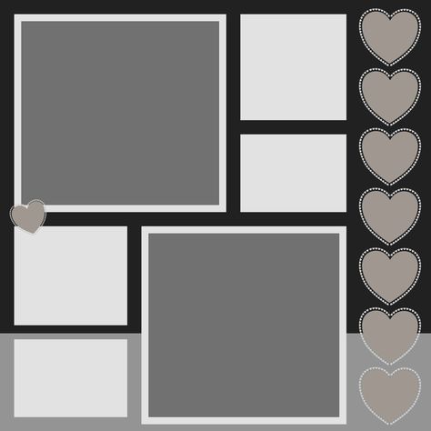 Scrapbook Designs Layout Templates, Digital Scrapbook Template, Birthday Layout Design, Scrapbook Templates Printable, Photo Layout Ideas, Birthday Layout, White Scrapbook, Scrapbook Printables Free, Free Digital Scrapbooking Paper