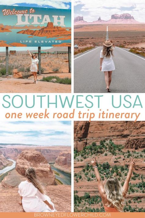 There is nothing like an epic Southwest USA road trip! The American West offers fascinating National Parks and wonders to explore and adventure through. Discover the best Southwest USA road trip itinerary! #SouthwestUSA #SouthwestRoadTrip #roadtripUSA | road trip southwest usa | southwest usa roadtrip | southwest us road trip | southwest usa vacation | southwest road trip itinerary | things to do in the southwest | southwest travel destinations West Coast Road Trip Itinerary, Mindful Travel, Southwest Road Trip, Southwest Travel, Adventurous Travel, Usa Road Trip, Adventure Trips, Usa Destinations, Southwest Usa