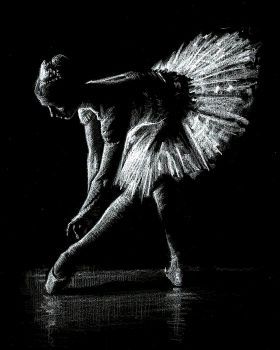 White Pencil On Black Paper, Pencil On Black Paper, Gay Tattoo, Art Ballet, Scratchboard Art, Dancing Drawings, Black Paper Drawing, Pastel Artwork, Charcoal Drawings