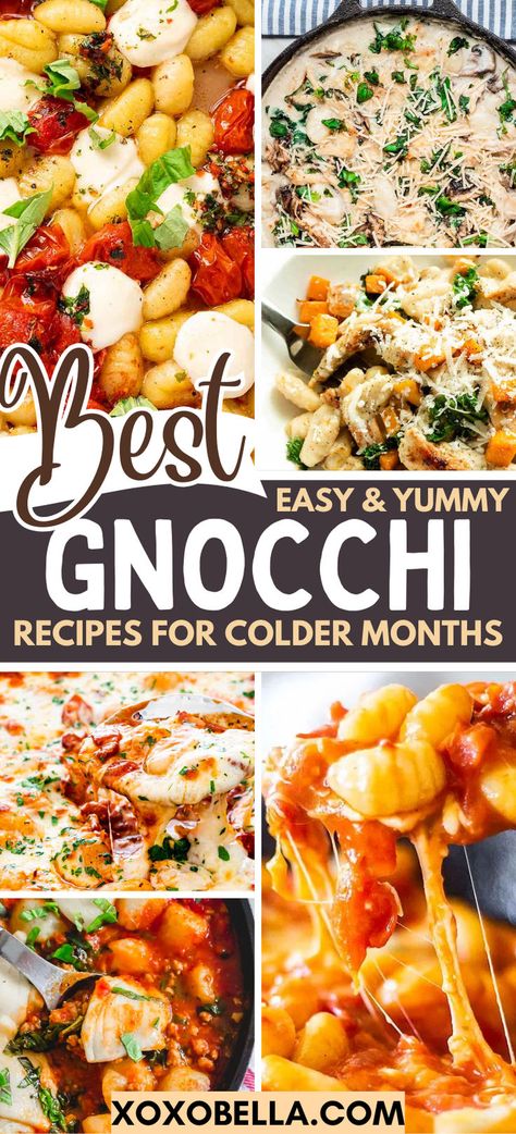 Italian recipes for gnocchi Italian Gnocchi Recipes, Easy Gnocchi Recipes, Easy Gnocchi, Italian Gnocchi, Truly Scrumptious, Italian Comfort Food, Gnocchi Recipes, Easy Italian, Authentic Italian