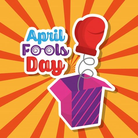 Prank box with glove april fools day ret... | Premium Vector #Freepik #vector #background #party #man #box Prank Box, Fools Day, Retro Background, April Fools Day, April Fools, Vector Background, Premium Vector, Graphic Resources