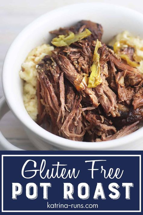 Pot Roast Gluten Free, Gluten Free Pot Roast, Gluten Free Crockpot, Gluten Free Spices, Crockpot Pot Roast, Chuck Roast Recipes, Pot Roast Crock Pot Recipes, Slow Cooker Roast Beef, Mississippi Pot