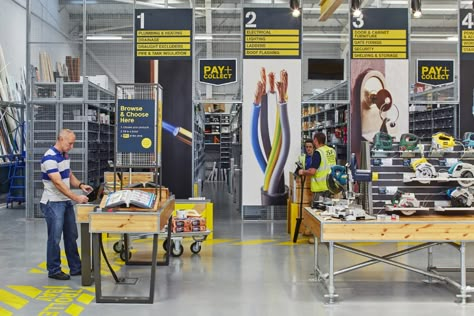 Wickes | Big Box Retail Design | Household Hardware Store Design, Big Box Design, Hvac Design, Retail Design Display, Store Signage, Roof Flashing, Warehouse Design, Draught Excluder, Store Layout