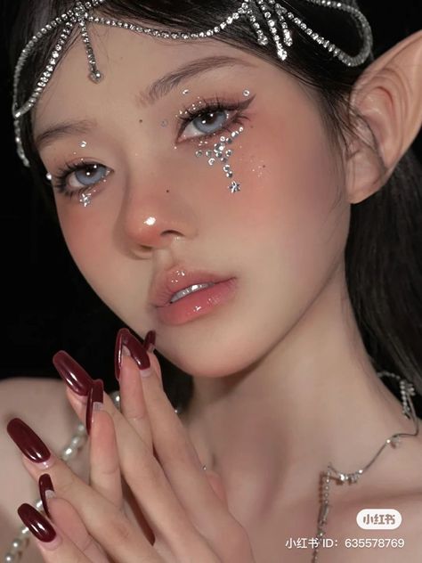 Angel Makeup, Peach Makeup, Doll Eye Makeup, Makeup Accesories, Ethereal Makeup, Skincare And Makeup, Fairy Makeup, Elf Makeup, Cute Makeup Looks