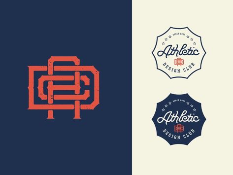 Athletic Design Club Logo by Billy Baumann for Delicious Design League on Dribbble League Logo Design, Athletic Club Logo, Design Club, Logo Design Typography, Athletic Club, Club Logo, Athletic Clubs, Sports Clubs, Logo Images