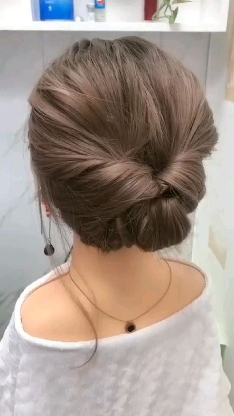 Pin on ajr Fesyen Islam, Stylish Short Hair, Hair Upstyles, Easy Hair Updos, Hair Braid Videos, Bun Hairstyle, Hairdos For Short Hair, Hair Tutorials For Medium Hair, Short Hair Tutorial