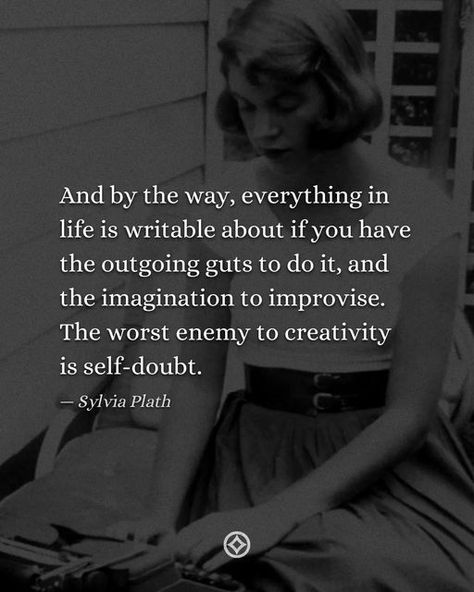 Philosophy Vault on Instagram: "Sylvia Plath: “And by the way, everything in life is writable about if you have the outgoing guts to do it, and the imagination to improvise. The worst enemy to creativity is self-doubt.” Sylvia Plath (1932–1963) was an American poet, novelist, essayist, and short-story writer. She is credited with advancing the genre of confessional poetry and is best known for two of her published collections, The Colossus and Other Poems (1960) and Ariel (1965), as well as The The Colossus Sylvia Plath, Sylvia Plath Picture, Ariel Sylvia Plath, Confessional Poetry, Silvia Plath, Plath Quotes, Sylvia Plath Poems, Plath Poems, Sylvia Plath Quotes