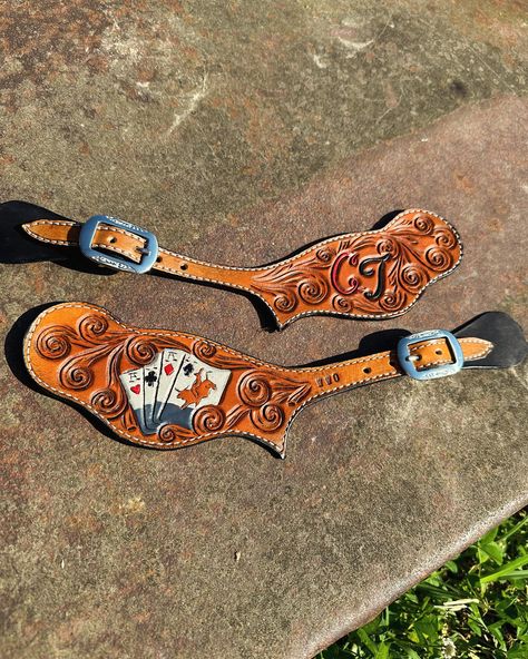 lookin for 8 Order your custom spur straps on the Etsy shop!! 20% off sale till Friday! #western #bull #bullriding #bullrider #spurs #spurstraps #leather #leatherworkingtools #leathergoods #leathertools #leathertooling #leatherwork #art #artofthecowgirl #artwork Leather Tooling Spur Straps, Custom Spur Straps, Leatherworking Tools, Cowboy Stuff, Spur Straps, Bull Riders, Bull Riding, 20 Off Sale, Leather Crafts