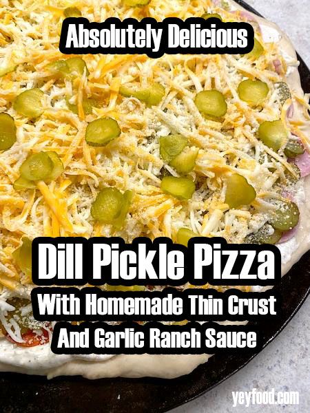 Budget Meals - Here is a recipe for a unique and delicious... Garlic Ranch Pickle Pizza, Dill Pickle Flatbread Pizza, Pizza With Pickles, Fried Pickle Pizza, Dill Pickle Pizza Recipe, Pickle Ranch Pizza, Dill Pickle Pizza, Pickle Pizza Recipe, Pickle Pizza