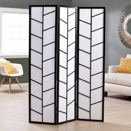 Roundhill Furniture Roundhill 3-Panel Climbing Screen Room Divider, Black Ways To Separate A Room, Panel Divider, Fabric Room Dividers, Screen Room Divider, Metal Trellis, Wooden Room Dividers, Hanging Room Dividers, Folding Room Dividers, Screen Room