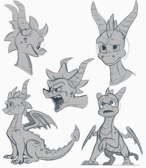 Dragon Poses Reference, Dragon Poses Reference Drawings, Spyro Characters, Playstation Characters, Dragon Animation, Disneysea Tokyo, Dragon Poses, People Cartoon, Spyro The Dragon