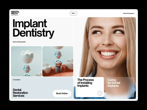 Dental Clinic Website Design Dentist Clinic Design, Clinic Website Design, Healthcare Website, Medical Website Design, Medical Website, Dental Images, Dental Restoration, Dental Website, Website Design Inspiration Layout