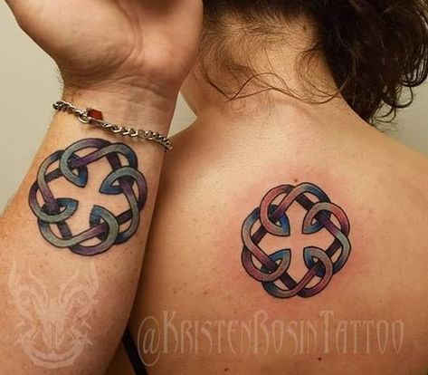 Father And Daughter Tattoos, Tattoos Celtic, Tattoos Symbols, Minimalist Tattoo Meaning, Father Daughter Tattoos, Celtic Knot Tattoo, Father Tattoos, Typography Tattoo, Irish Tattoos