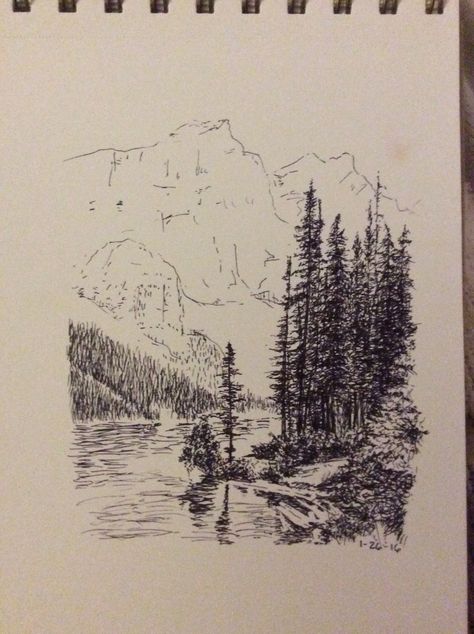 Lake Inspired Tattoo, Lake View Tattoo, Mountains Lake Tattoo, Forest Lake Tattoo, Moraine Lake Tattoo, Poetry Tattoo, Lake Moraine, Lake Tattoo, Banff Lake