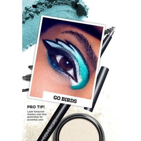 Philadelphia Eagles Makeup Look How-To | COVERGIRL ❤ liked on Polyvore featuring beauty products, makeup and eye makeup Football Makeup Ideas Super Bowl, Eagles Makeup, Eagles Football Nails, Philadelphia Eagles Nails, Eagles Party, Cheer Formations, Football Makeup, Philly Football, Philly Style