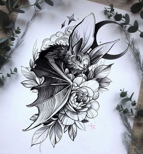 Pin by Nikita Saucedo on tato moje i Dawidka | Bats tattoo design, Tattoo design drawings, Bat tattoo A Drawing, Tattoo Ideas, Bat, Black And White, Tattoos, Flowers, On Instagram, White, Instagram