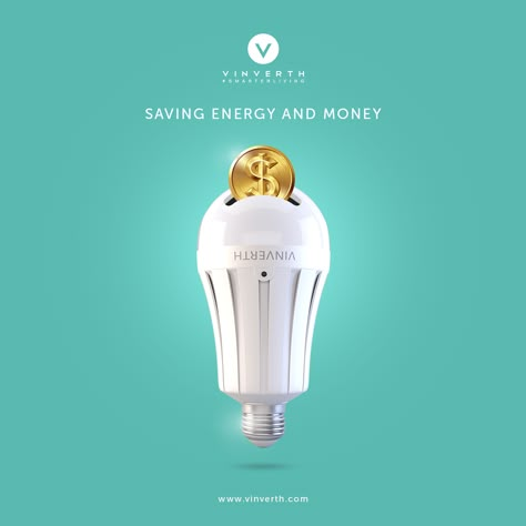 Save energy and Money with your ‪#‎VinverthFlamber‬ bulb. This LED bulb give a total lumen output of 900, which is equivalent to a 75 – 100 watt incandescent bulb or conventional bulb and promises a saving of 10-15 per cent more on energy and cost. Energy Saving Poster Ideas, Led Bulb Creative Ads, Bulb Creative Ads, Energy Creative Ads, Light Creative Ads, Save Energy Campaign, Save Energy Poster, Renewable Energy Design, Money Poster