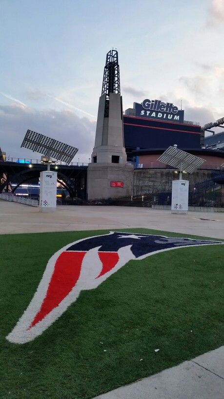 Gillette Stadium the tower Patriots Stadium, Home Field Advantage, Nfl Stadium, Nfl Wallpaper, New England Christmas, Patriots Game, Nfl Stadiums, Go Pats, New England Patriots Football