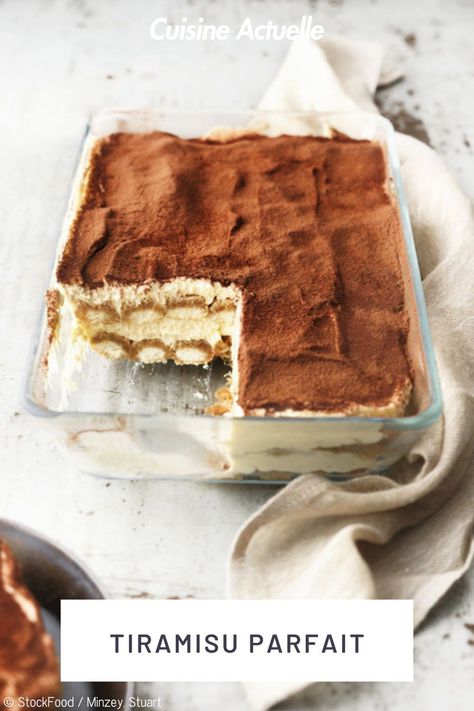 La recette du tiramisu parfait #cuisineeactuelle #tiramisu Tiramisu Parfait, Breakfast Snacks, Italian Desserts, Beignets, Recipe Cards, Workout Food, Delicious Desserts, Casual Chic, Sweet Treats