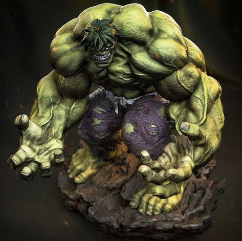 Hulk Sculpted by @danielmo3d #hulk #hulksmash #hulkcomics #hulkstatue #hulksculpture #marvel #marvelcomics #zbrush #zbrushsculpt… | Instagram Marvel And Dc Characters, Animal Illustration Art, Hulk Smash, Hulk Marvel, April 15, Tag Art, Animal Illustration, Hulk, How To Introduce Yourself