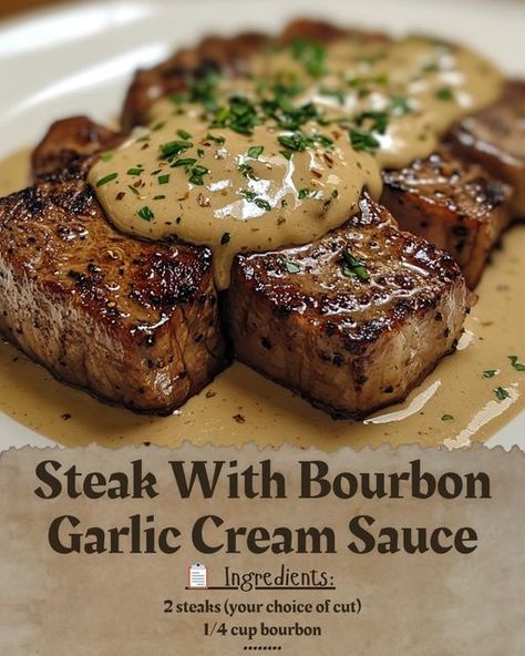 Ghostly Bourbon Garlic Cream Sauce, Sauce For Fillet Steak, Steak With Haunted Bourbon Cream Sauce, Haunted Bourbon Garlic Cream Sauce, Steak With Ghostly Bourbon Garlic Cream Sauce, Bourbon Garlic Cream Sauce, Truff Sauce Recipes, Keto Steak Sauce, Steak With Garlic Cream Sauce