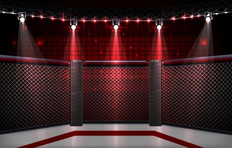 Boxing Background, Ufc Ring, Ring Background, Boxing Rings, Metal Trunks, Arena Stage, Episode Backgrounds, Scene Background, Stage Background