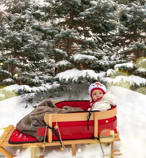 Jenny Taranto 🌻 on Instagram: "First snowfall in December, and first sleigh ride for our little winter babe. To say he loved it would be an understatement!❄️ ✨What’s your favorite winter activity?" Toddler Sled, Winter Vision Board, Mom Inspo, First Snowfall, Baby Photoshoot Ideas, Winter Activity, Baby Photo Shoot, Winter Photoshoot, Family Photo Shoot