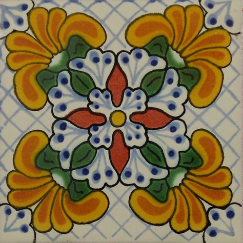 Ceramic Accessories, Latino Culture, Mexican Tiles, Education Art, Tile Design Pattern, Talavera Tile, Art Tiles, Mexican Tile, Talavera Tiles