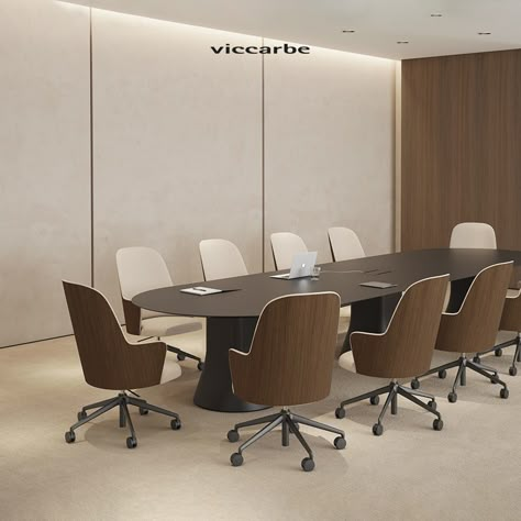 Warm minimalism for flexible work Office Meeting, Executive Chair, Office Workspace, 인테리어 디자인, Chair Design, Work Space, Conference Room, Design