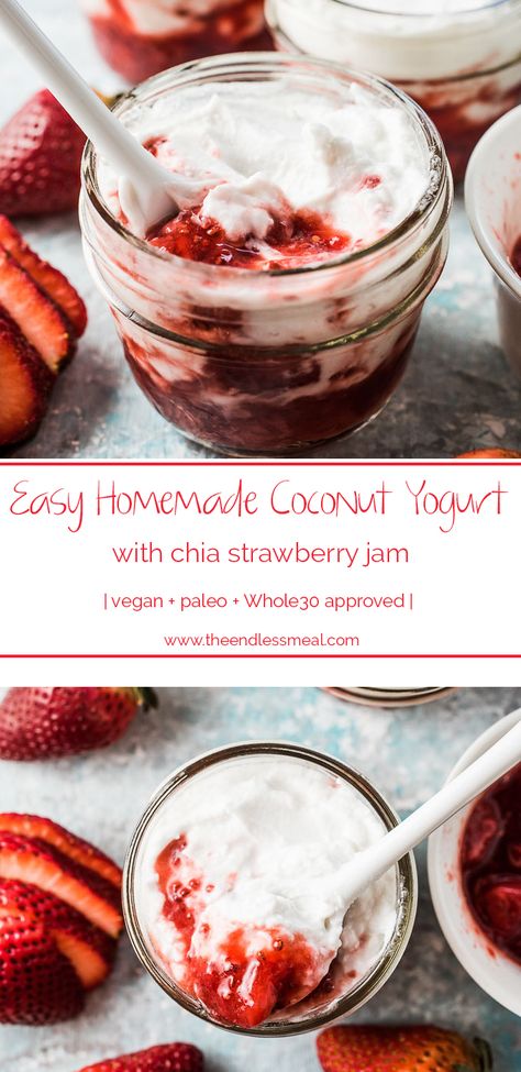 Dairy Free Yogurt Recipe, Breakfast Ideas Vegan, Yogurt Recipes Breakfast, Healthy Grab And Go, Homemade Coconut Yogurt, Whole30 Breakfast, Healthy Eating Snacks, Whole 30 Breakfast, Dairy Free Breakfasts