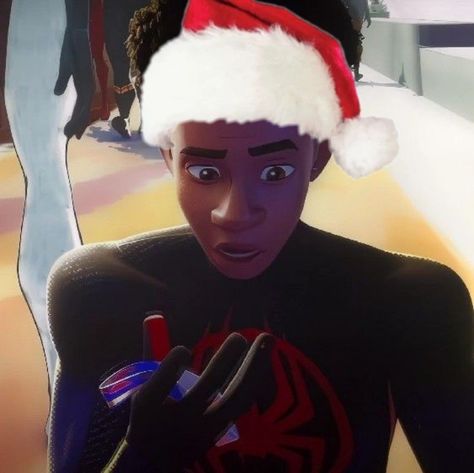 Miles Morales Christmas Pfp, Miles Morales Christmas, Miles Morals, Spiderman Christmas, Miles Spiderman, Spaider Man, Miles Morales Spiderman, Spiderman 3, Jeff Buckley