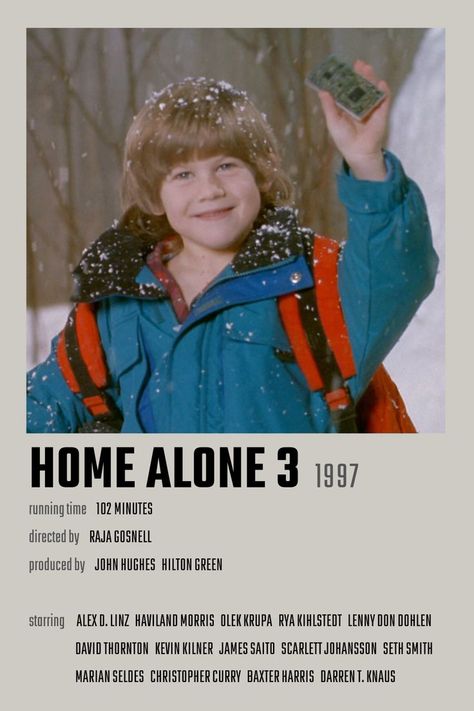 Home Alone 3 Movie Poster Home Alone 3, Old Christmas Movies, Home Alone Movie, Xmas Movies, Christmas Movie Night, Christmas Films, Movie Card, French Movies, Great Movies To Watch