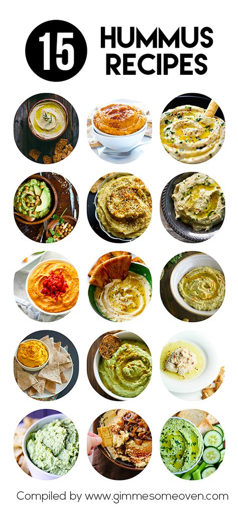 15 Hummus Recipes -- from creative to classic, these creamy dreamy hummus recipes are sure to be crowd favorites! | gimmesomeoven.com Healthy Hummus Recipe, Healthy Hummus, Hummus Recipes, Processor Recipes, Gimme Some Oven, Hummus Recipe, Food Processor, Mediterranean Diet, Appetizer Snacks