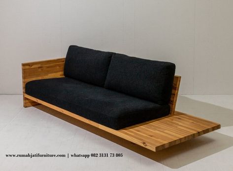 Sofa Santai Minimalis Blok Multifungsi Kayu Jati Japanese Bench, Sofa Santai, Wooden Sofa Designs, Wooden Sofa, Daybed, Futon, Floor Chair, Sofa Design, Wood Crafts