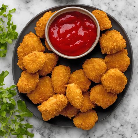 Nothing compares to homemade chicken nuggets. These chicken nuggets are lightly seasoned, breaded, and fried until golden brown. Chicken nuggets are something that both adults and children enjoy. They are the ideal fried food because they are crunchy, meaty, and juicy. These homemade chicken nuggets have a crispy, golden crust encasing a juicy, flavourful chicken […] The post Chicken Nuggets appeared first on Cook with Nabeela. Chicken Nuggets And Chips, Chicken Nuggets Recipe, Golden Chicken, Homemade Chicken Nuggets, Chicken Nugget Recipes, Nuggets Recipe, Perfect Chicken, Yummy Comfort Food, Cheesy Chicken