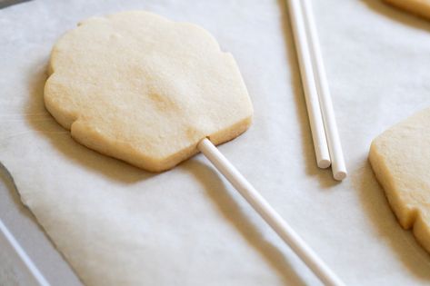 How to Make Cookies on a Stick | The Pioneer Woman Cookies On Sticks, Wand Cookies, Cookies On A Stick, Lollipop Cookies, Roll Out Sugar Cookies, Sanding Sugar, Butterfly Cookies, Decorate Cookies, Cookie Sticks