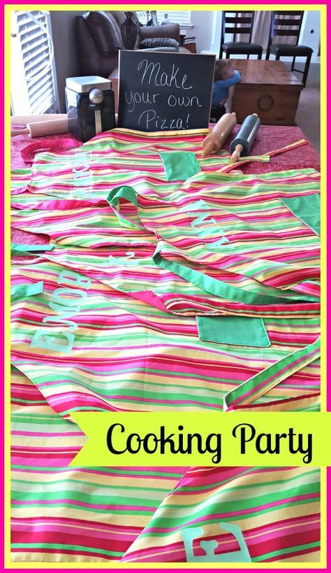 Share Post Pin It  Cooking Party for Tween Girls For my daughter’s 12th birthday she wanted a cooking/baking themed party.  So I googled and brainstormed lots of ideas for a Cooking Party for tweens and came up with some fun ideas that all the girls loved.  I started preparing a month or two in advance … Cake Station, Baking Birthday Party, Pizza Station, Kids Cooking Party, Baking Birthday Parties, Wonka Party, Cooking Party, Make Your Own Pizza, Birthday Baking