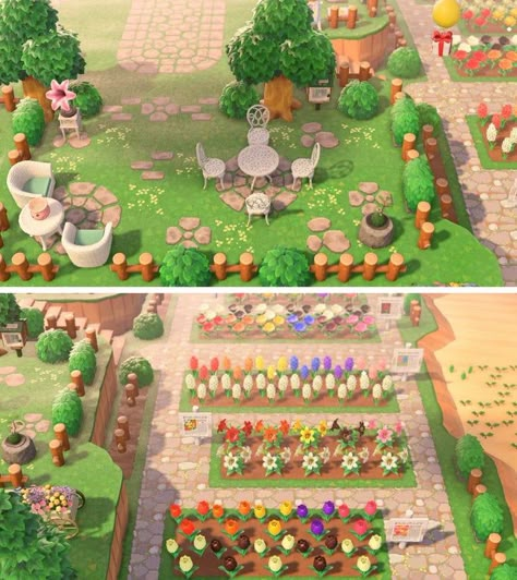 Flower garden next to the museum : AnimalCrossing Flower Garden Animal Crossing, Garden Animal Crossing, Hamilton Wallpaper, Animal Crossing Island Inspo, Acnh Cottagecore, Animal Crossing 3ds, Ac Ideas, Ac New Leaf, Animal Crossing Guide