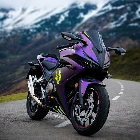 Reposting @loyal.bikes: Is this the best looking CBR500R?? 💜🔝 ---------------------> TAG your Friends! Don't Forget To Leave A Comment And Share! :) Follow: @loyal.bikes Credits: @asturpursuit ------------Ignore Tags------------ #motorcycle #motorcycles #bike #ride #biker #bikergang #helmet #cycle #bikelife #streetbike #cc #motorbike #photooftheday #instamoto #cruisin #cruising #bikestagram #R1 #Yamaha #BMW #1000cc #Ducati #Kawasaki #Suzuki #Triumph #HarleyDavidson #Aprilia #MVAugusa R1 Yamaha, Purple Motorcycle, Best Motorbike, Motos Yamaha, Motocross Love, Image Moto, Custom Sport Bikes, Motorcycle Aesthetic, Biker Aesthetic