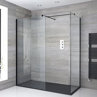 Walk In Shower Enclosures, Wet Room Shower, Walk In Shower Designs, White Shower, Bathroom Shop, Big Bathrooms, Simple Bathroom, Shower Screen, Shower Tray