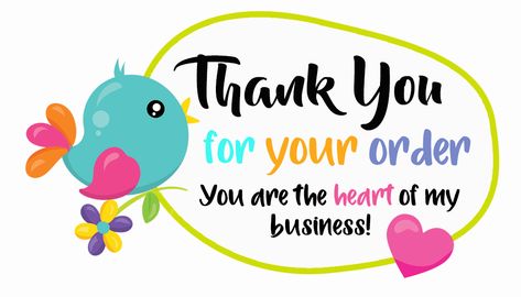 Thank You For Your Order Package Inserts For Small Business Support Small Business Quotes, Package Inserts, Business Thank You Notes, Ruby Ribbon, Chef Party, Esthetician Marketing, Small Business Quotes, Free Thank You Cards, Thank You Card Design