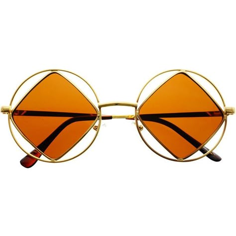 Hippie Retro Vintage Fashion Square Metal Round Sunglasses R90 (42 PLN) ❤ liked on Polyvore featuring accessories, eyewear, sunglasses, glasses, round metal frame sunglasses, retro sunglasses, round hippie sunglasses, circle lens sunglasses and metal-frame sunglasses Sunglasses Circle, Hippie Sunglasses, Circular Sunglasses, Funky Sunglasses, Round Lens Sunglasses, Fake Glasses, Funky Glasses, Circle Sunglasses, Metal Frame Glasses