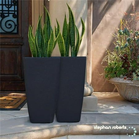 Outdoor planters front door