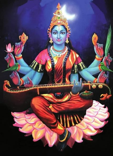 Matangi Devi, 10 Mahavidya, Saraswati Mata, Maa Saraswati, Adi Shakti, Devi Maa, Saraswati Devi, Devi Images Hd, Devi Images