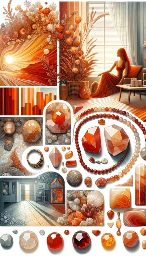 Explore the dynamic uses of carnelian crystal in this inspiring collection. Known for boosting energy and creativity, carnelian is featured in elegant jewelry, home decor, and wellness practices. Ideal for those interested in crystal healing and vibrant, earthy aesthetics. Carnelian Aesthetic, Carnelian Meaning, Wellness Practices, Chose Me, Carnelian Crystal, Carnelian Stone, Antique Store, Solar Plexus Chakra, Sacral Chakra